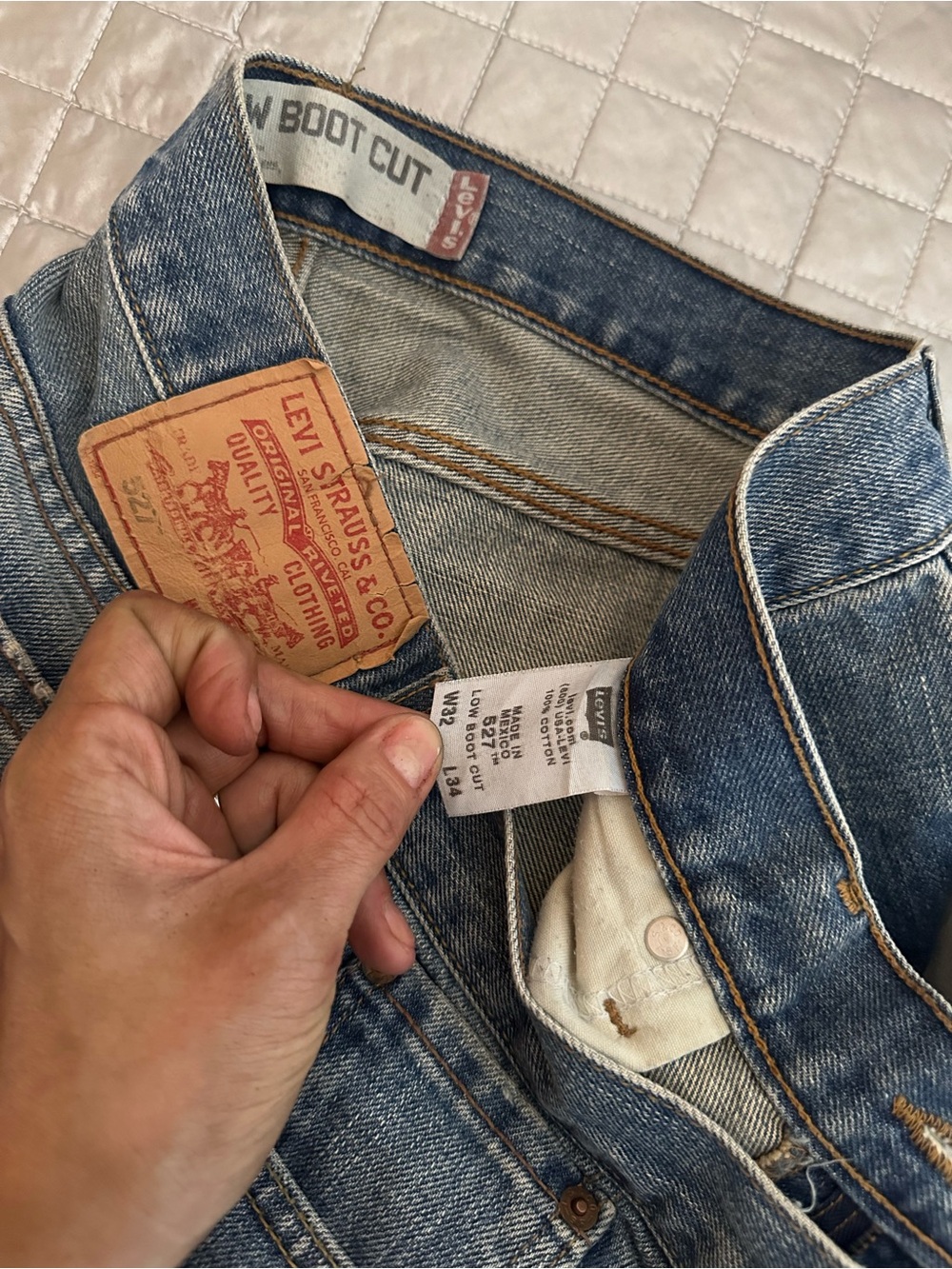 Levi's Men's Light Blue Bootcut Denim Jeans